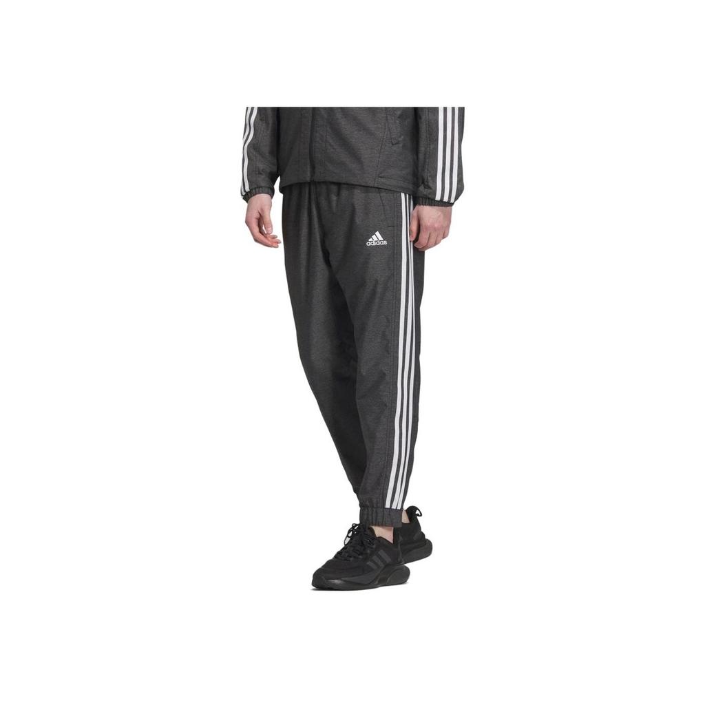 adidas Винтажные спортивные джоггеры с полосатым принтом в виде букв, трикотажные джоггеры для мужчин, черные IK7352
