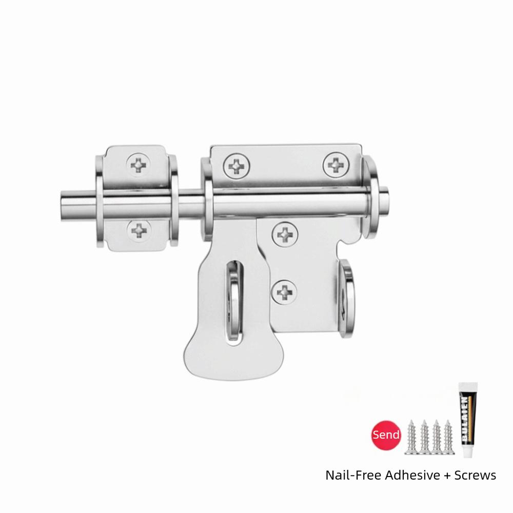 Stainless Steel Stainless Steel Door Latch With Screws Gate Safety Lock Bathroom Door