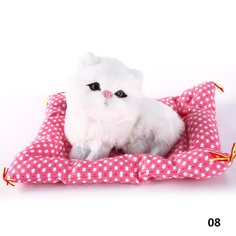 Бренд Новейшая Игрушка-Кукла Животное Плюшевые Спящие Кошки Игрушка с Подушкой Может Говорить со Звуком Идея Подарка для Детей Набитая Настольное Украшение