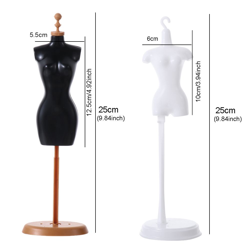 Mini House Clothes Hanger Doll Dress Support Display Holder Mannequin Model Stand Hangers