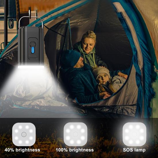 Mini Cordless Air Pump with 5 Nozzles Camping Light 2400mAh USB Inflatable Swimming Ring Float Air Mattress Bed Electric Inflator Deflator Pump