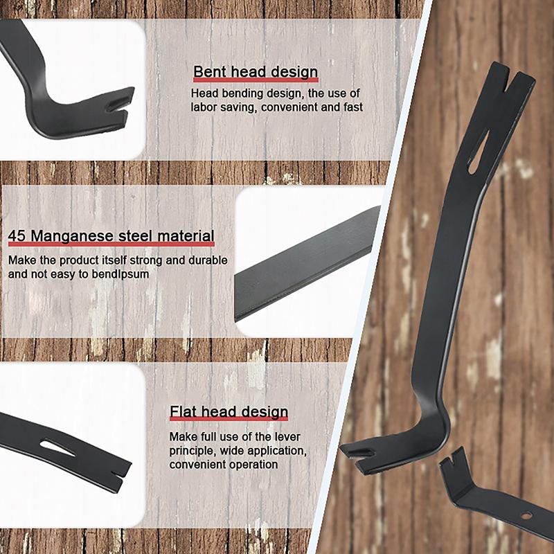 Ручной лом, многофункциональный инструмент для удаления скоб, съемник ногтей, монтировка для обрезки рабочего окна, украшение