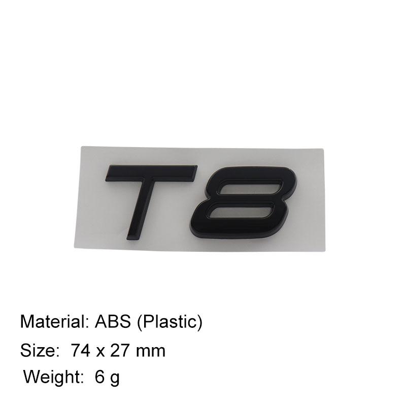 3D Премиум T3 T4 T5 T6 T8 V8 AWD для автомобиля Капот двигателя Крыло багажник Хвост Задняя наклейка Эмблема Значок Стикер