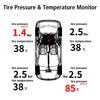 Солнечный USB TPMS Система контроля давления в шинах автомобиля Интеллектуальная с 4 внешними датчиками 0-3,5 бар Сигнализация давления в шинах T12 Вращающийся держатель