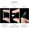 240pcs Sandwich Dual Nail Forms Coffin Nail Molds 15 Sizes Set for Salon Acrylic Gel Extension Manicure Tools