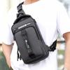 USB Charging Sports Shoulder Bag Nylon Crossbody Bag Portable Men Chest Bag  Running