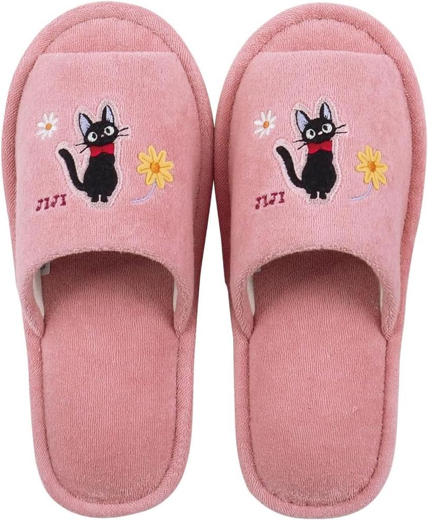 Служба доставки Набор из 4-х предметов для туалета Ghibli Gigi Hana Sanpo Коврик для туалета 58 x 60 см Крышка Тапочки Чехол для туалетной бумаги Розовый набор туалетных принадлежностей