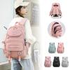 New Lightweight Fashion Middle School Student Schoolbags Large Capacity Multi-pocket Design Book Bag Sweet Girl College Style Backpack Nylon Satchel