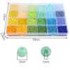 24 Grid Millet Beads Set Box 3 Color Collision System Glass Rice Beads Handmade Diy Making Beads Bracelet Necklace Jewelry Accessories Lovely Colour