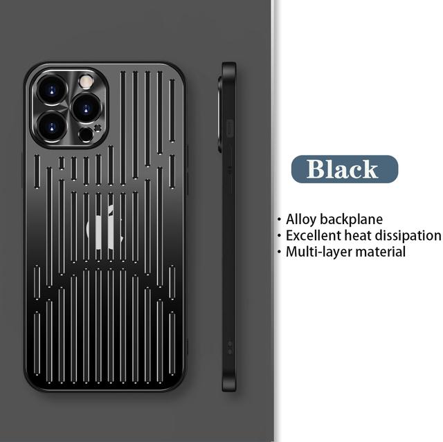 Официальный противоударный алюминиевый жесткий защитный чехол для Iphone 14 13 12 Pro Max 14pro Plus, металлическая дышащая охлаждающая крышка для камеры, принципиально