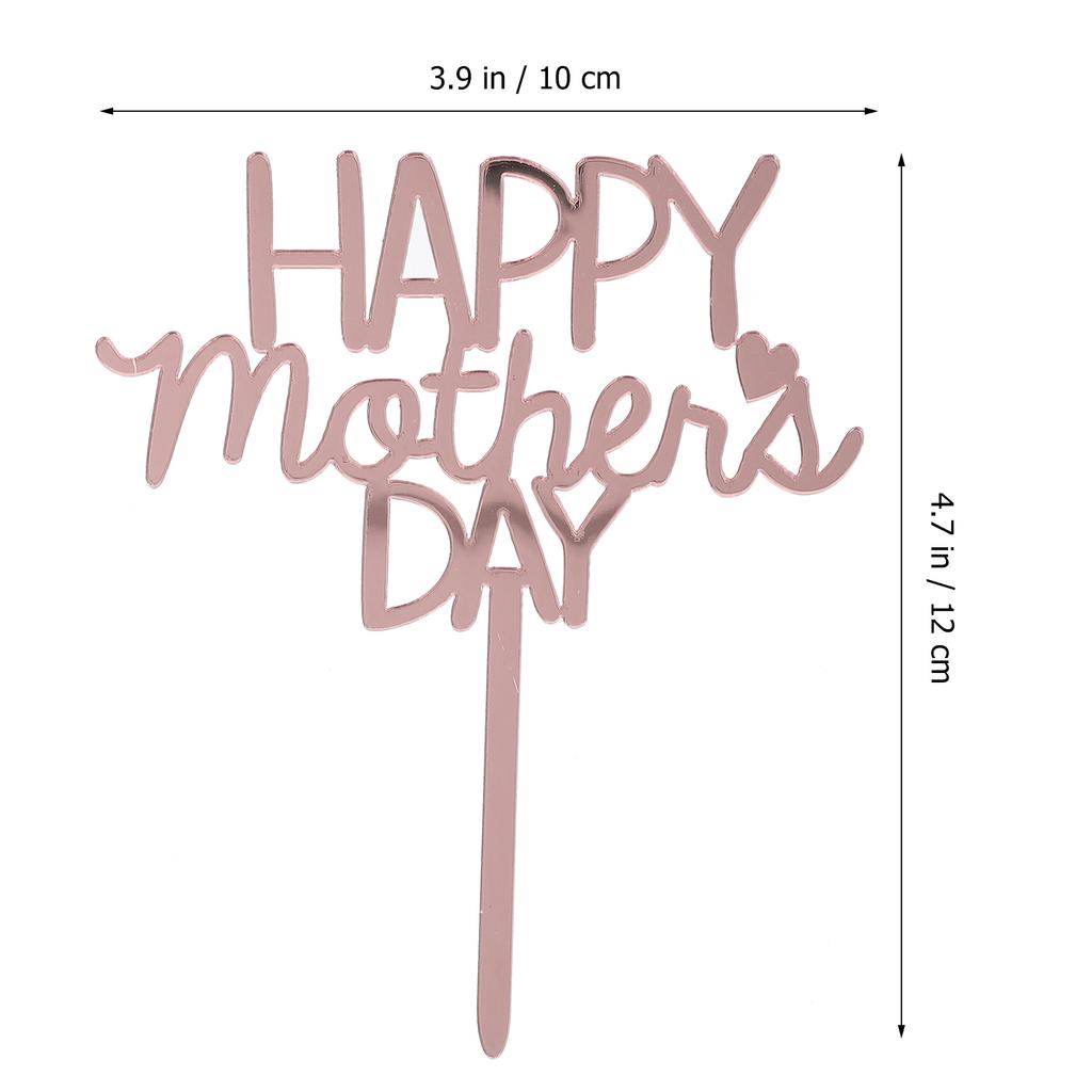 10 шт. Вставка для торта Топпер для вечеринки в честь Дня матери Украшения на день рождения Фестивальная шпажка Акриловые торты