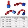 0°/45°/90°/180° AN4AN6AN8AN10AN12AN16AN20 Female Swivel to Push Lock Barb Hose End Fitting Oil Fuel Hose End Adaptor Kit