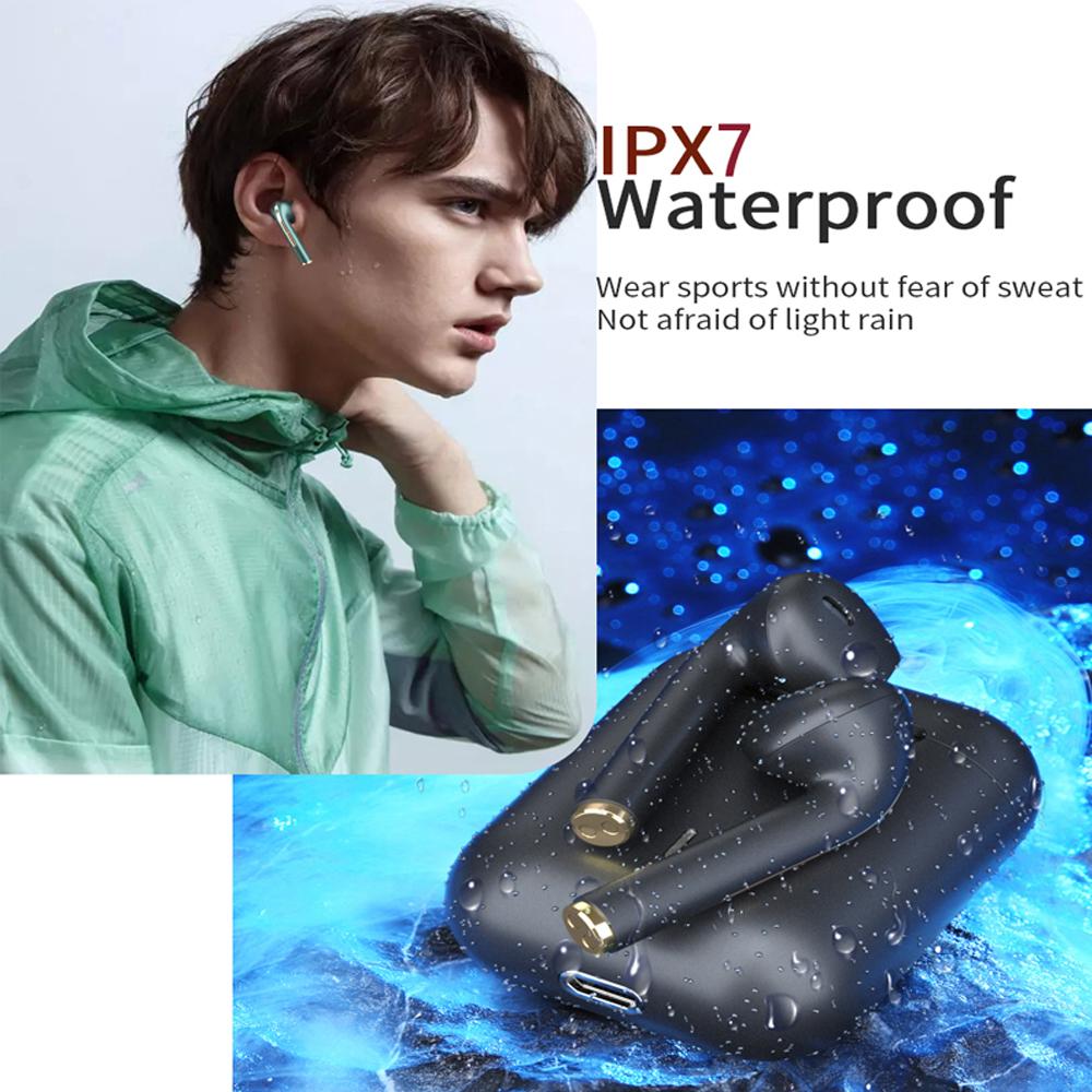 YurKem TWS Bluetooth игровые наушники стерео гарнитура настоящие беспроводные спортивные наушники-вкладыши наушники громкой связи с микрофоном для мобильного телефона