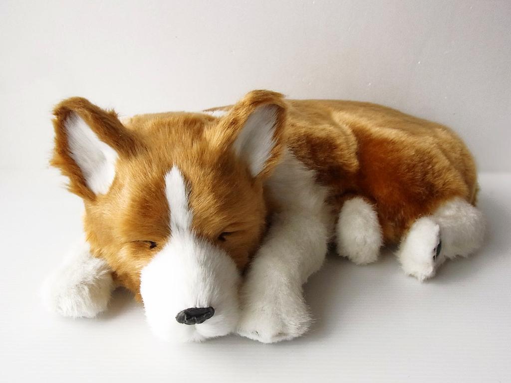 Ninian and Kino Perfect Pet Corgi Plush Stuffed Perfect Cute Dog Stuffed Animal (Large) Toy, Realistic, Lifelike, Animal-Like Animal, Soothing,