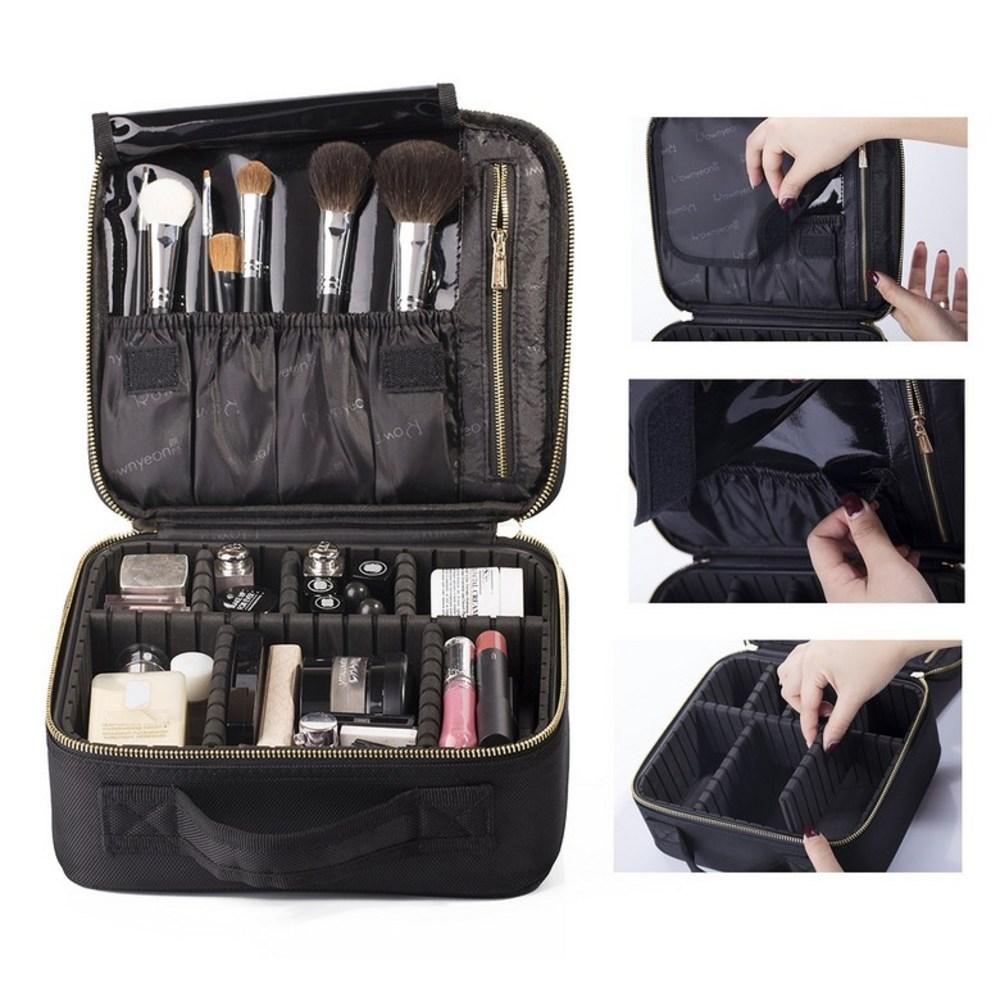Rownyeon Professional Makeup Box Функциональная большая вместительная косметичка Кисти для макияжа, 1 шт.