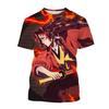 Летняя мода аниме Devil Killer 3D принтованная футболка нейтральный стиль Харадзюку крутая аниме футболка