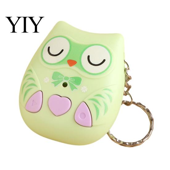 Portable Stress Relief Toy Owl Voice Recorder Keychain, Mini Music Box Pendant with Recording Function, Lightweight Travel Cute Animal Key Ring