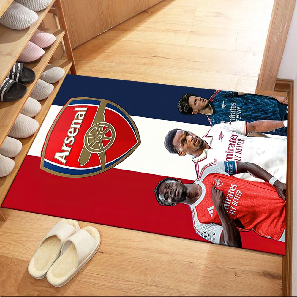 Arsenal Floor Rug Office Rug Suitable for Bedrooms Balcony Study room Entryway Anti-slip Rug Office home decor Best for Christmas