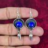 Серьги из лазурита из стерлингового серебра 925 пробы, Ювелирные изделия с драгоценными камнями ручной работы, Подарки для жены, Совершенно новые серьги