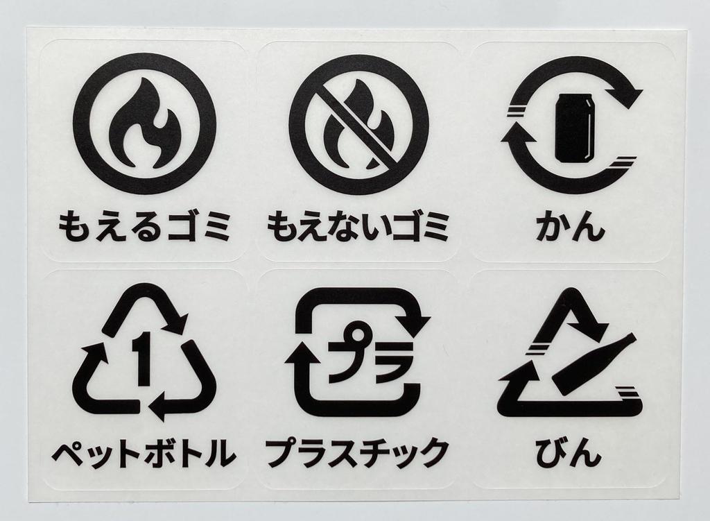 Garbage Sorting Sticker Trash Can Seal Outdoor Set Burnable Garbage Garbage Plastic PET Bottle Can Bottles Plastic Recycling Mark Classification