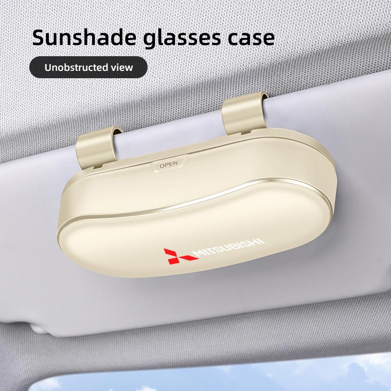 Fashion Multi Functional Glasses Storage Box For Mitsubishi Lancer Ralliart ASX Mirage Pajero Xpander Attrage L200 Eclipse Cross