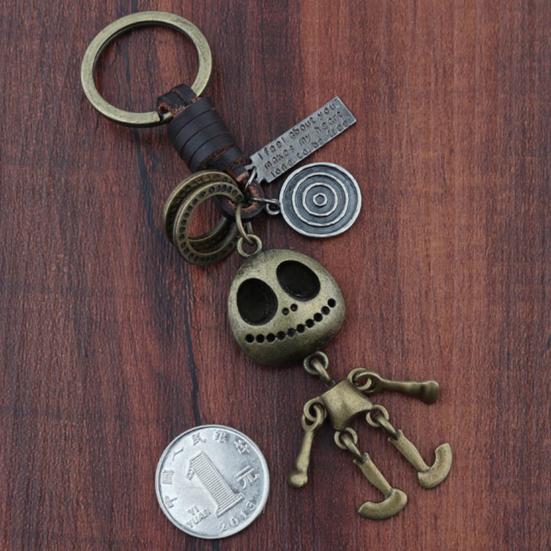 Ретро Стиль Миниатюрный Череп Декоративный Мини Брелок Кулон Аксессуары Сумочка