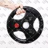 Qi Dun 25KG Rubber Coated Barbell Weight Plate with Grip Handles