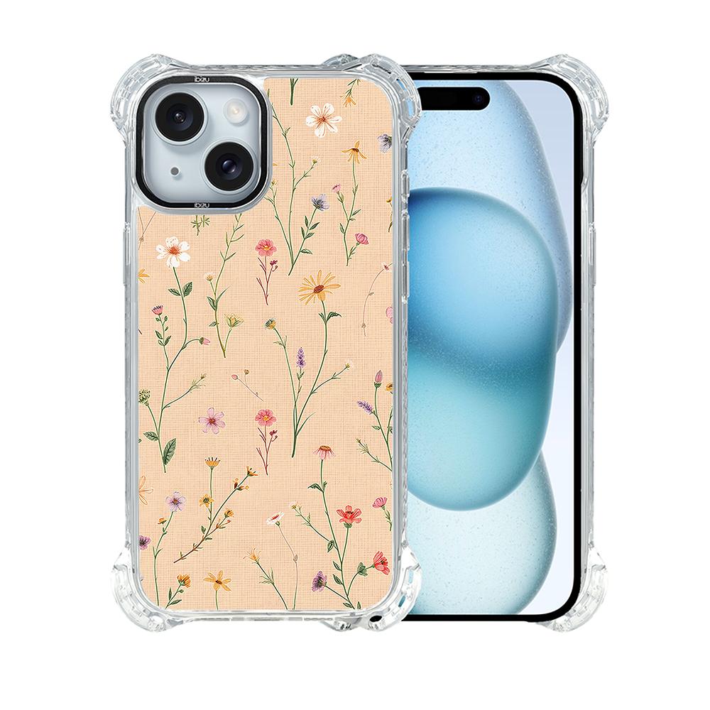 Etui Iphone 15 Ibizu Dropguard Ultra Z Magsafe, Pastel Bloom, Koralowa Łąka