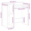 Desk with Shelf Grey Sonoma 84x40x78 cm Engineered Wood