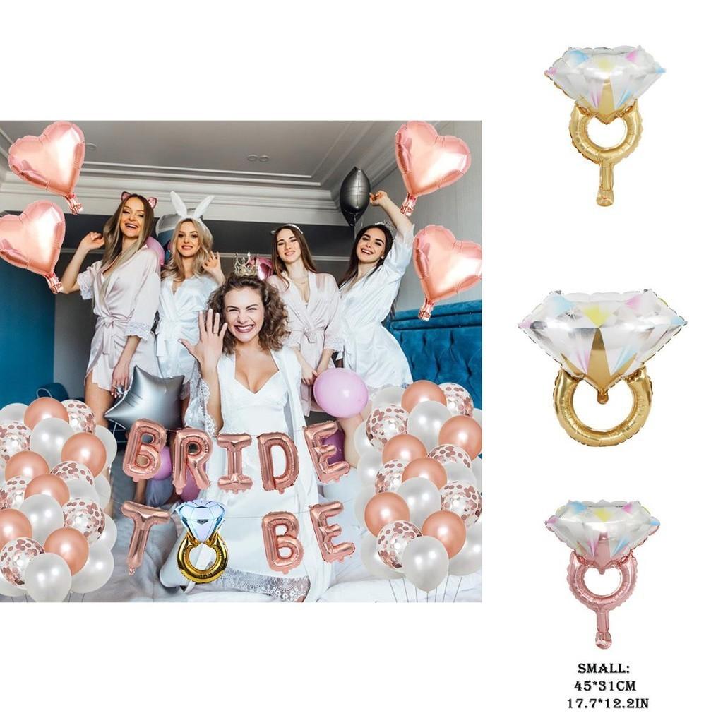 Сделайте ваше мероприятие незабываемым Алмазное Кольцо Воздушные Шары из Фольги Для Помолвки Свадебные Украшения