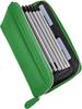 Bankbook Large Skimming Maternal and Child Health Medicine Green [HIGH FIVE] Case, Capacity, Prevention, Cowhide, RFID, Bellows, Multi-Pocket, Card,