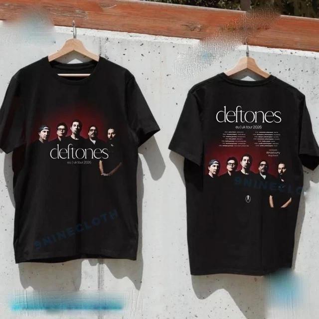Deftones EU И UK Тур 2026 Расписание Тур Унисекс Футболка