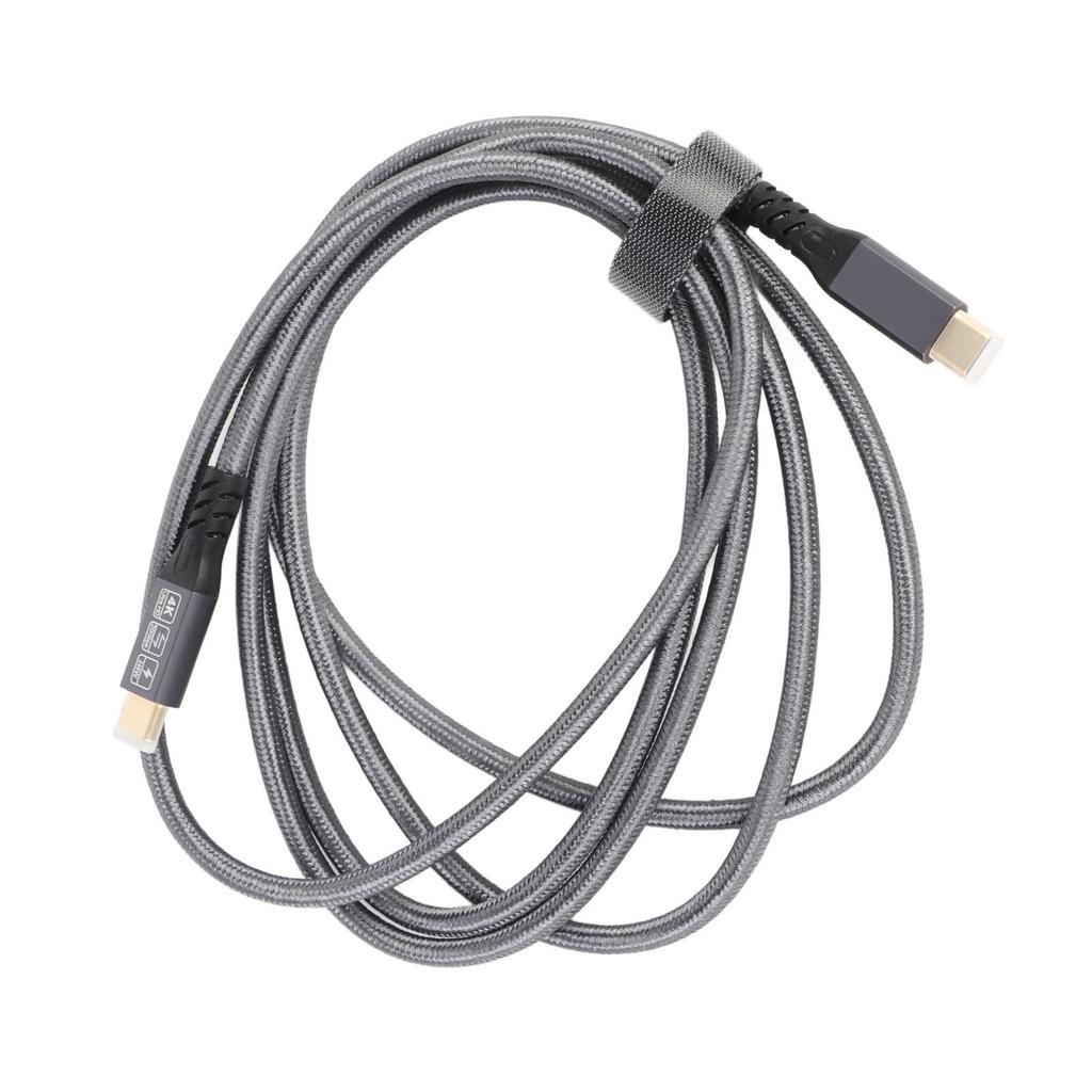 Кабель USB C — USB C, штекер — штекер, передача 20 Гбит/с, быстрая зарядка 240 Вт, вывод видео 4K 60 Гц, USB C 3.2