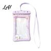 Waterproof Phone Holder with Lanyard Cute Pouch Floating Airbag And Lanyard Clear PVC Cellphone Dry Bag for Swimming Beach Rafting Protection