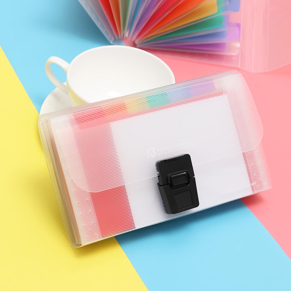 A6 Школьный пластиковый кейс для файлов 13 карманов Органайзер для бумаги Сумка для документов Папка для файлов