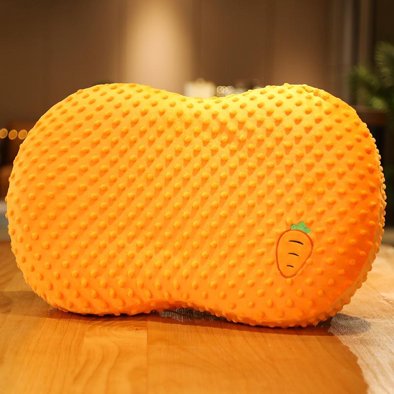 Мягкая подушка-дуду с бархатным животиком, подушка из пены с памятью для сна и декомпрессии, кровать, подушка для снятия стресса для взрослых, подушка для сна с поддержкой, кожаная оболочка