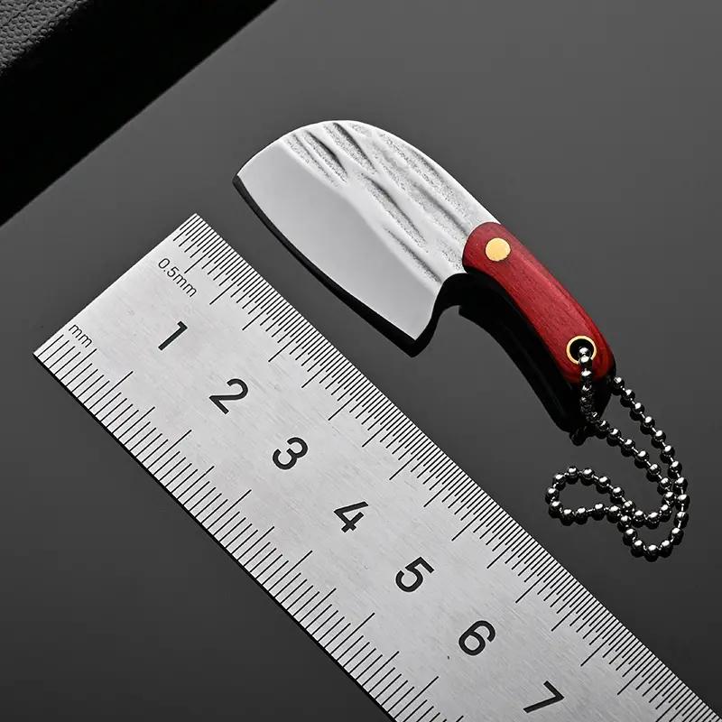 1 шт., портативный карманный нож из нержавеющей стали, брелок для ключей, мини-нож, кухонный нож для фруктов, резак