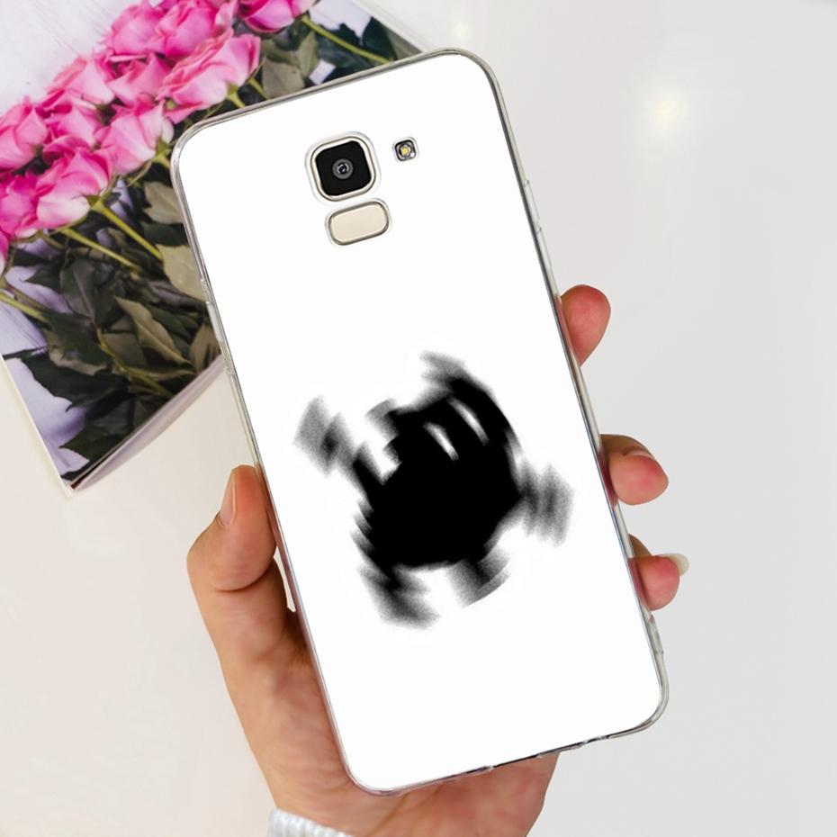 Красивый чехол с принтом для Samsung Galaxy J6 J6+ J600G J610G Мягкая силиконовая задняя крышка из ТПУ для чехлов телефона Samsung J6 J 6 Plus 2018