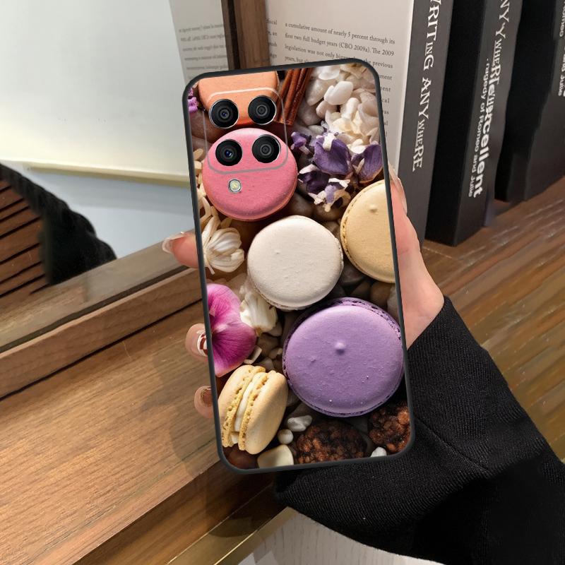 Десертное Мороженое Макарон Фуд Кейс Для Samsung Galaxy M56 M06 M16 M36 M52 M32 M12 M54 M34 M14 M35 M55 M15 M11 M31 M13 M53