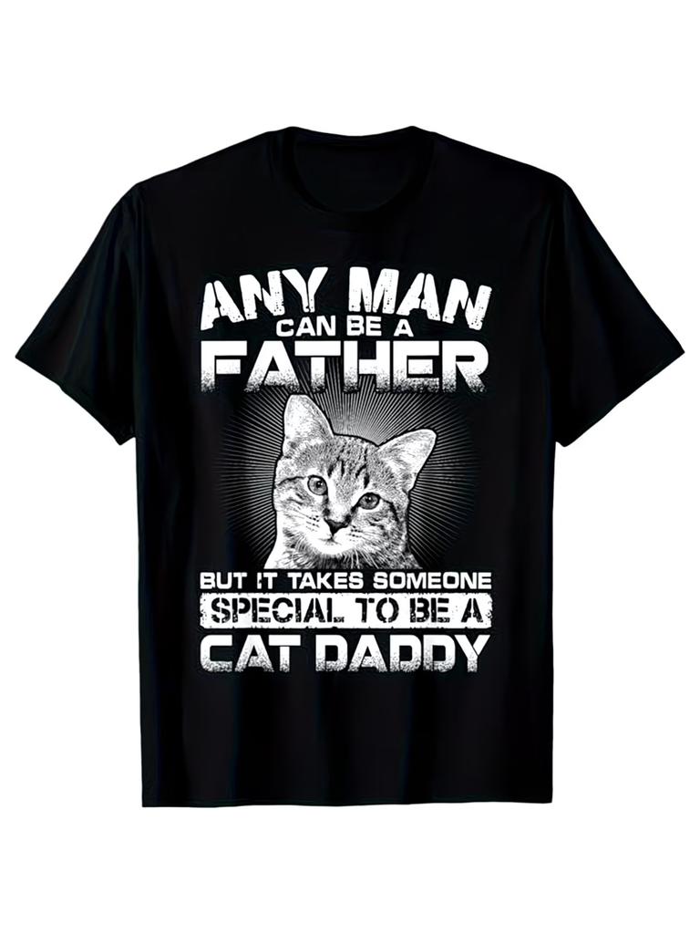 Men'S Streetwear meme funny T Shirt Tee Summer Women Oversized Any man can be a father, but it takes someone special to be a dad