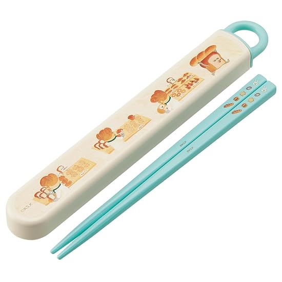 Skater Chopsticks and Chopstick Case Set for Kids, Lunch Box, 16.5cm, Made in Japan, Dishwasher Safe