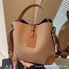 2025 Spring/summer New Bag Women's Contrast Fashion Bucket Bag High-end Niche Versatile One-shoulder Crossbody Bag