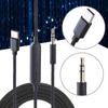 Сменный стерео кабель USB Type C на 3,5 мм для наушников со встроенным микрофоном и регулятором громкости