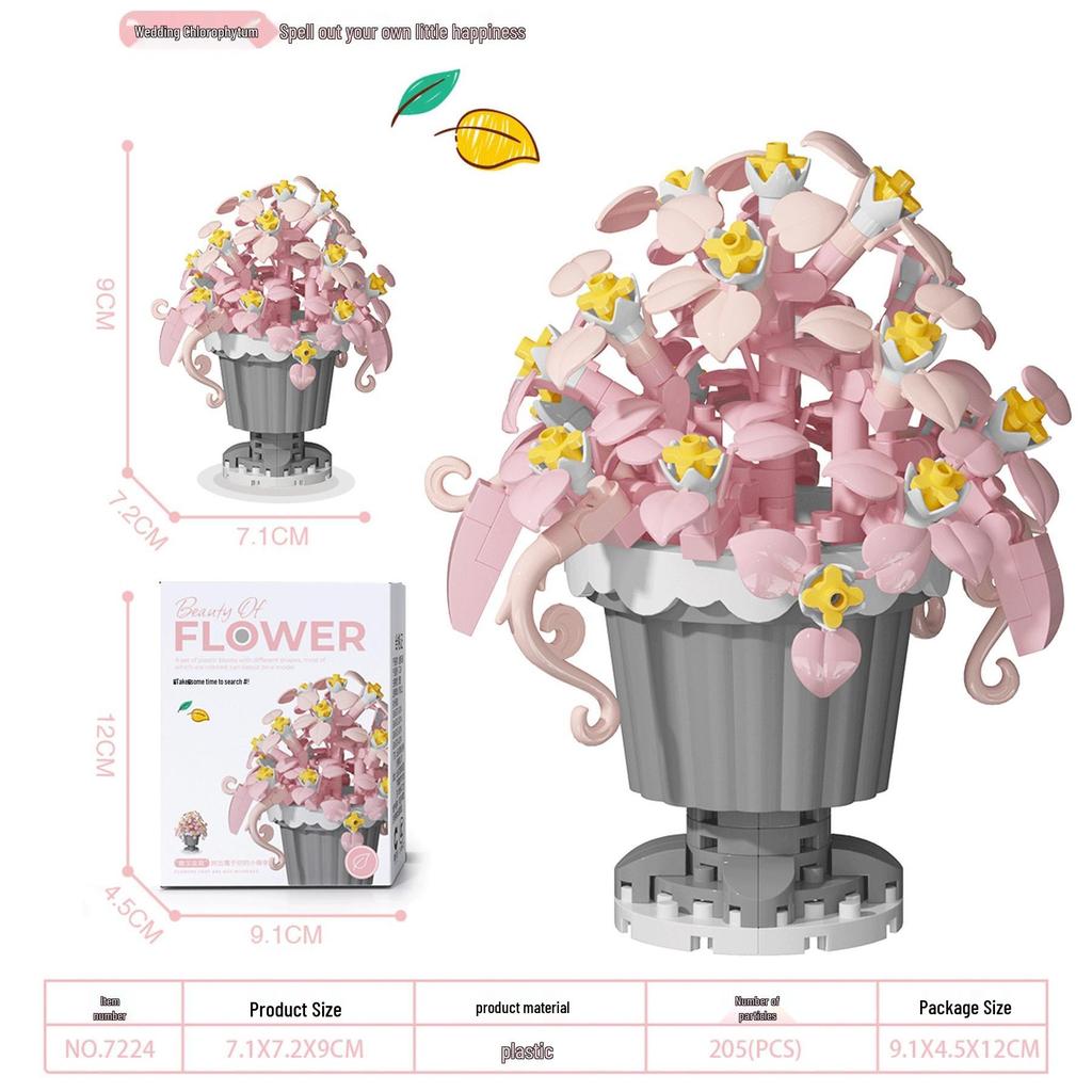 Суккулентный букет из цветов, конструктор - Праздничные подарки и игрушки