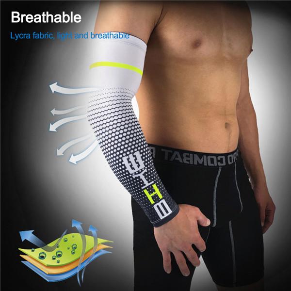 1 шт., защита для баскетбольной руки, быстросохнущая защита от ультрафиолета, поддержка локтя для бега, грелки для рук, налокотник для фитнеса, велоспорт