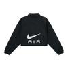 Nike Сплошной цвет с квадратным вырезом и длинным рукавом Женские куртки Черный FB8078-010