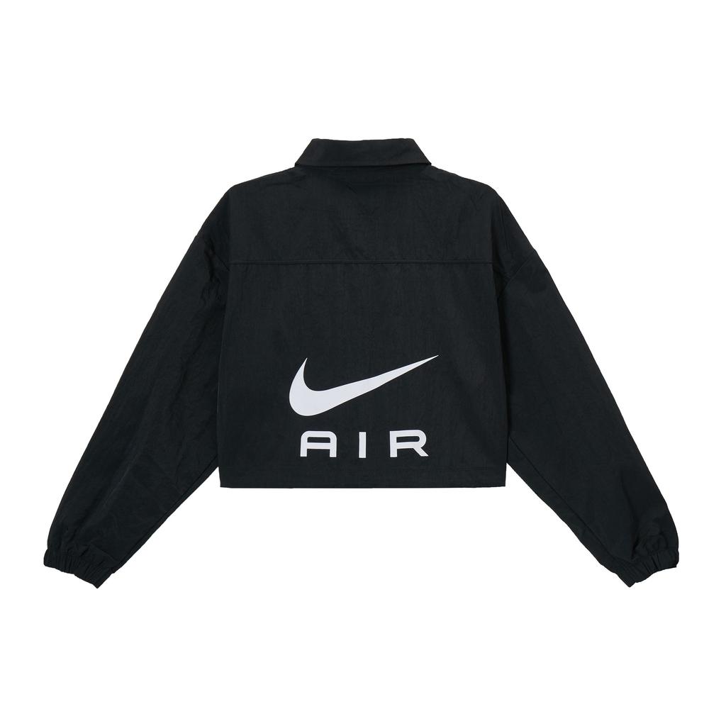 Nike Сплошной цвет с квадратным вырезом и длинным рукавом Женские куртки Черный FB8078-010