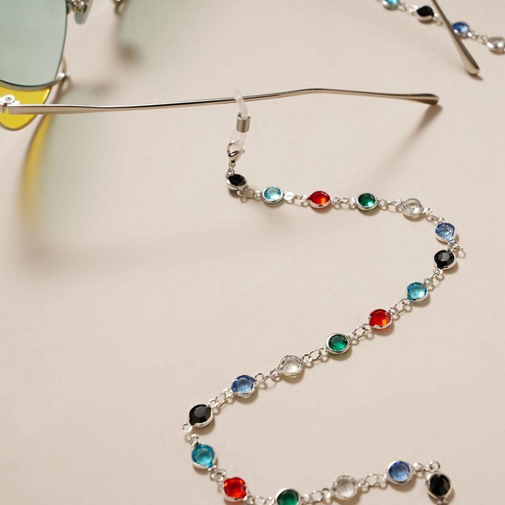 Ремешок для очков со стразами Металлическая цепочка для очков Цепочки для солнцезащитных очков Цепочка для маски Шнурок для очков