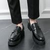 2026 новая мужская кожаная обувь в стиле business casual на толстой подошве, лоферы-слипоны, мужская обувь в британском стиле