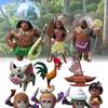 10pcs Figurine Moana Anime Statuary Cake Ornament Christmas Gifts Garnish Toys